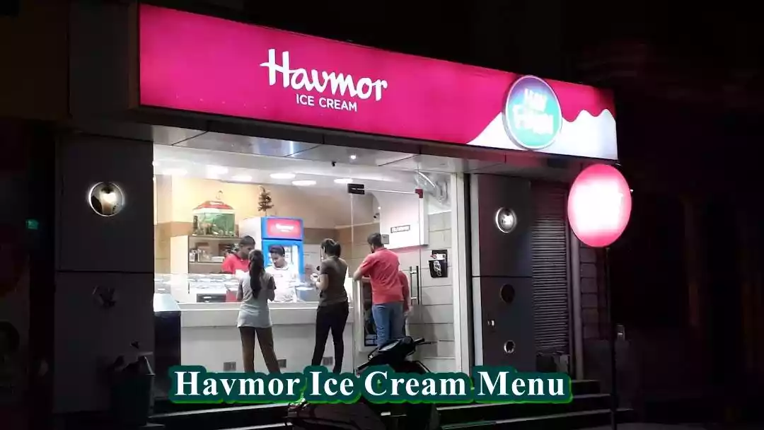 Havmor Ice Cream Menu